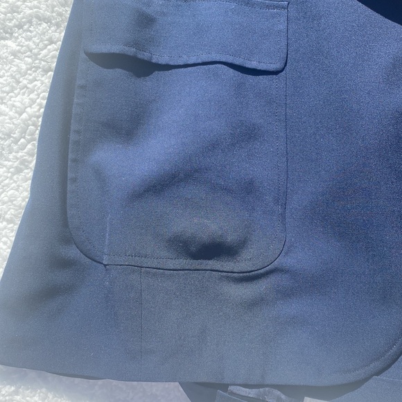 Navy Blazer antique designer Gold Buttons sport Coat 42 R - Picture 15 of 16